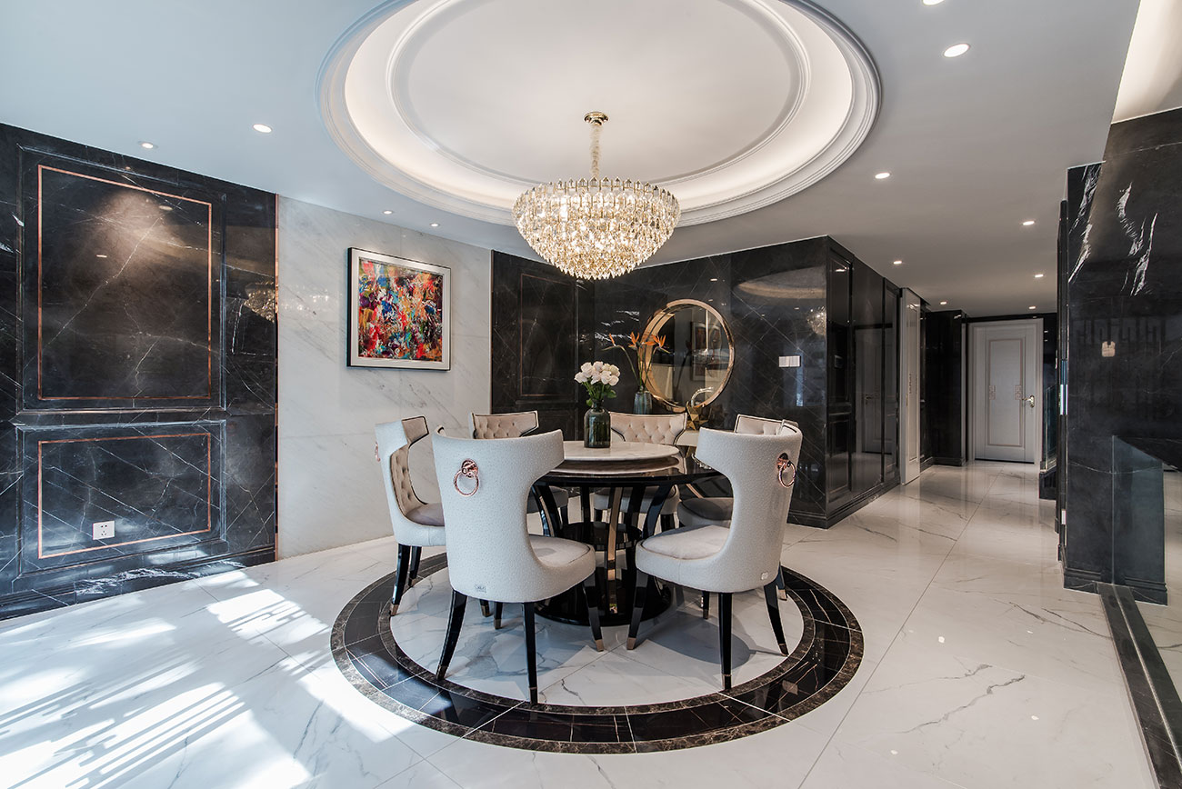 中策软装实景餐厅灯照片